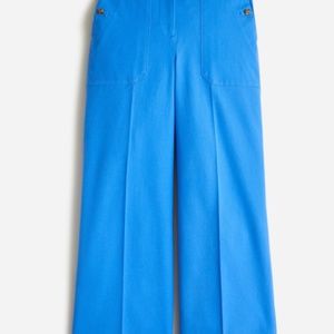 J Crew Sydney wide-leg pant in bi-stretch cotton blend